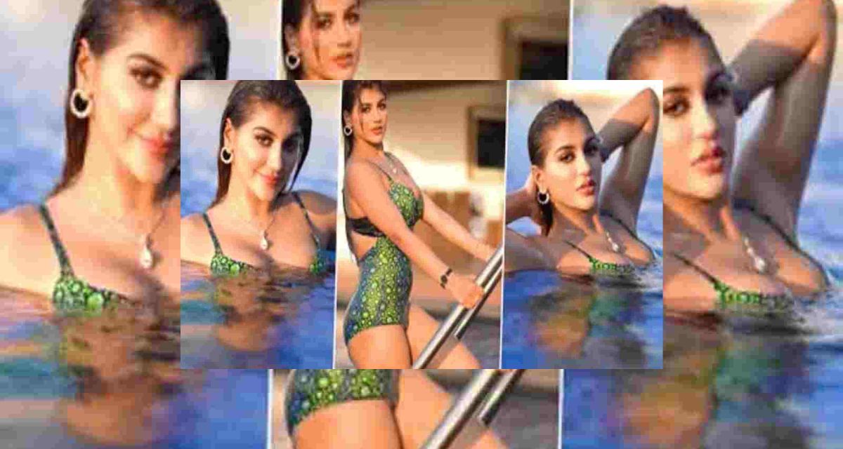 Yashika wore a green bikini in such a pose, people were fascinated by the bold look