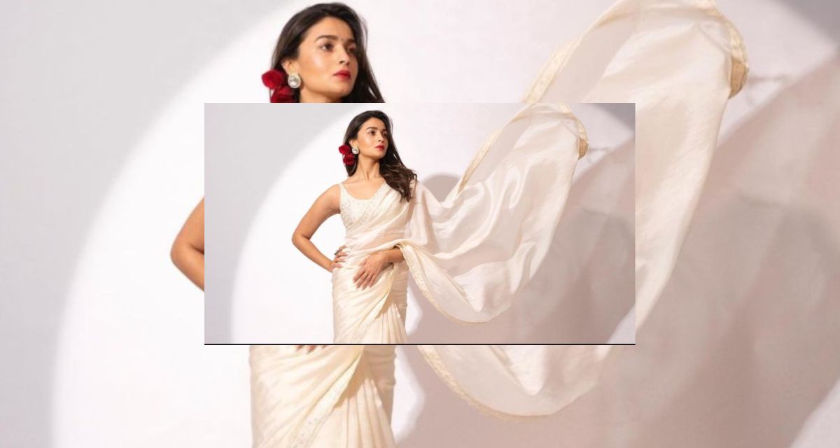 Alia Bhatt spreads magic once again in a white sari, fans were left watching