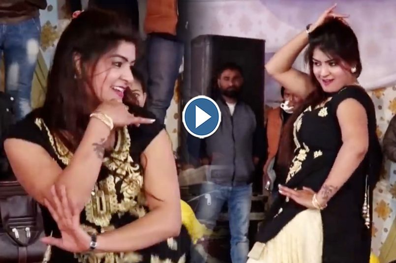 Monica replacing Sapna in dance! Dhaakad dance in black suit