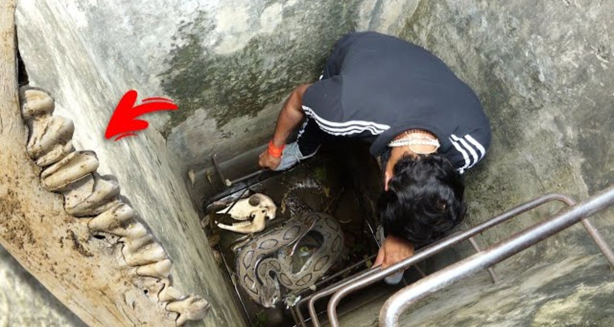 Asia's most dangerous snake Russell Viper found in a well, people were surprised to see the video