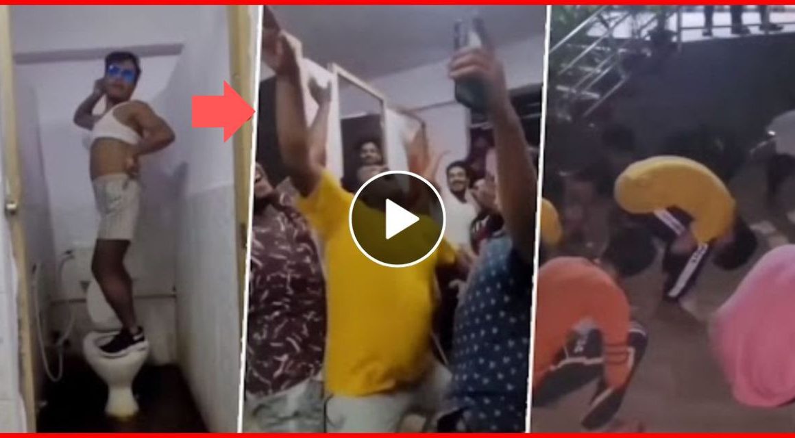 This is how 'skinny girls' shook on the toilet seat, the video of the hostel boys went viral